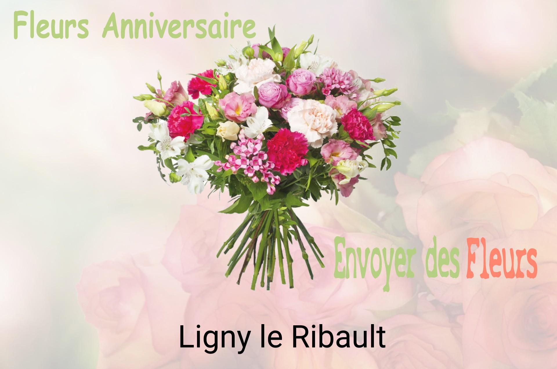 Bouquet de fleurs d’anniversaire livré à Ligny-le-Ribault